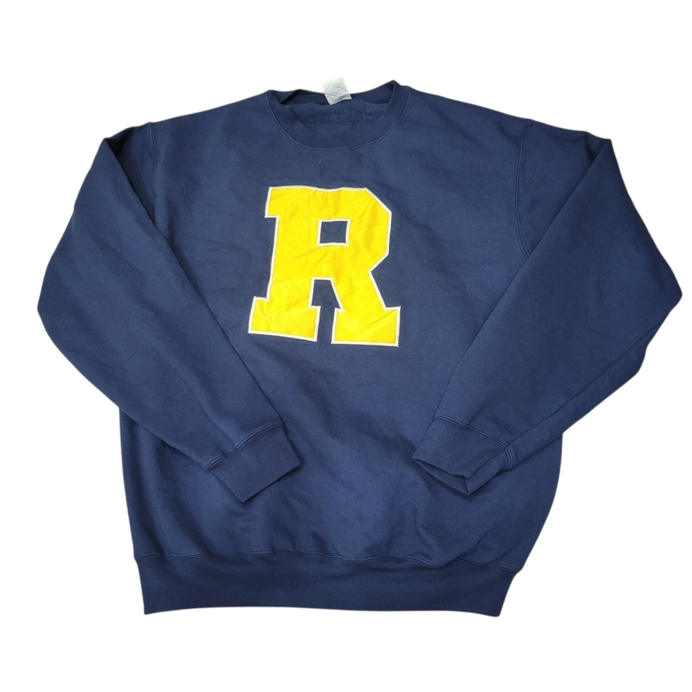 Vintage University of Rochester Navy Blue Crewneck Sweatshirt Top Size: Large